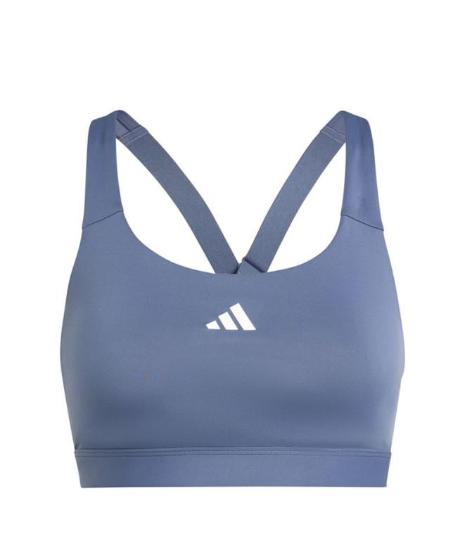 Sutiã esportivo by Fitness adidas Essentials Tlrdreact High Support Mulher Blue