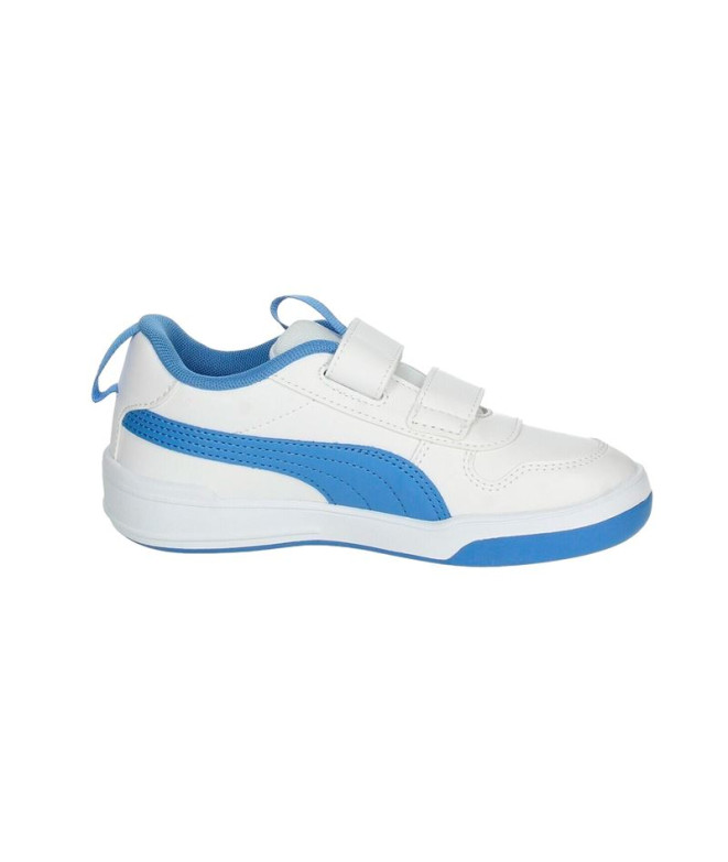 Chaussures Puma Multiflex SL V Blanc/Bleu Enfant