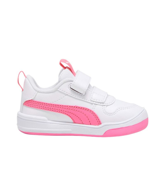 Chaussures Puma Multiflex SL V Blanc/Rose Enfant