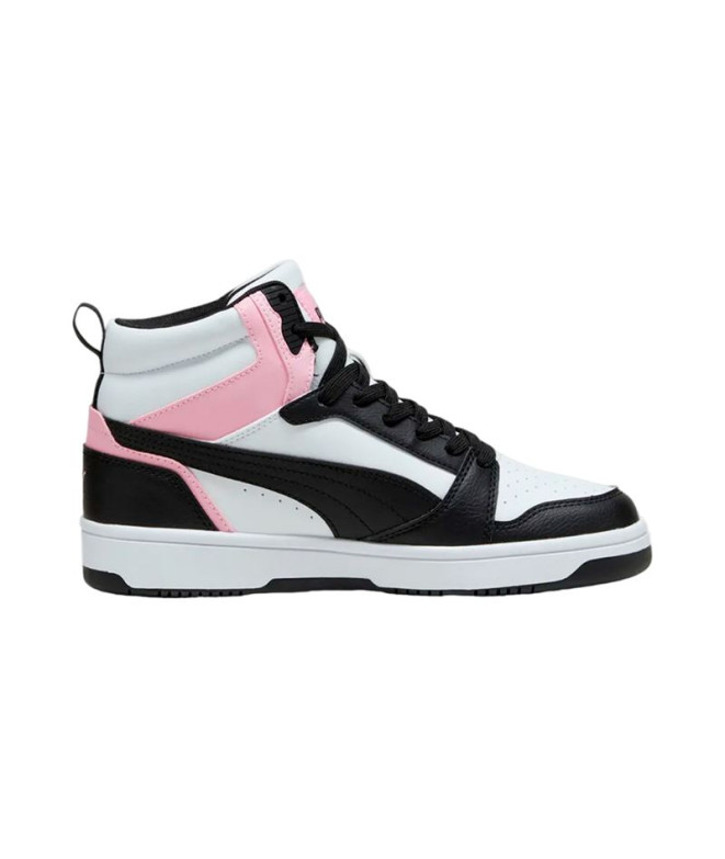 Zapatillas Puma Rebound V6 Blanco Negro Mujer