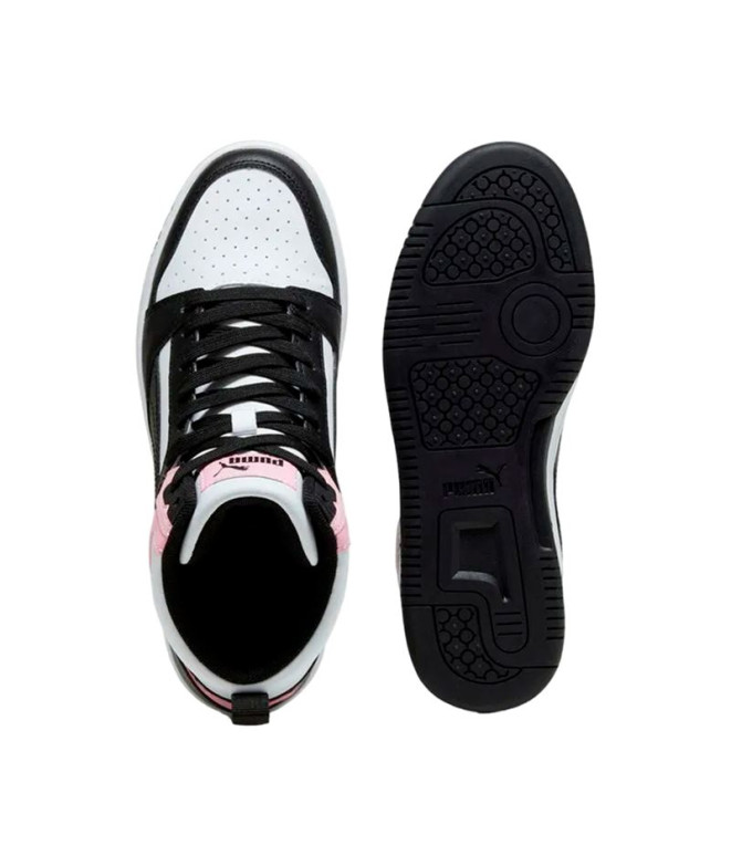 Sapatilhas Puma Rebound V6 Branco Preto Mulher