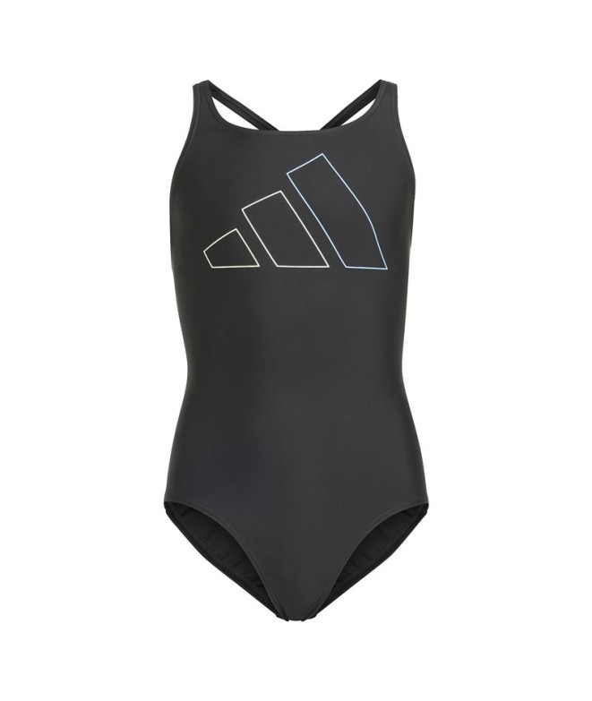 Maillot de bain de Natation adidas Big Bars Fille Black