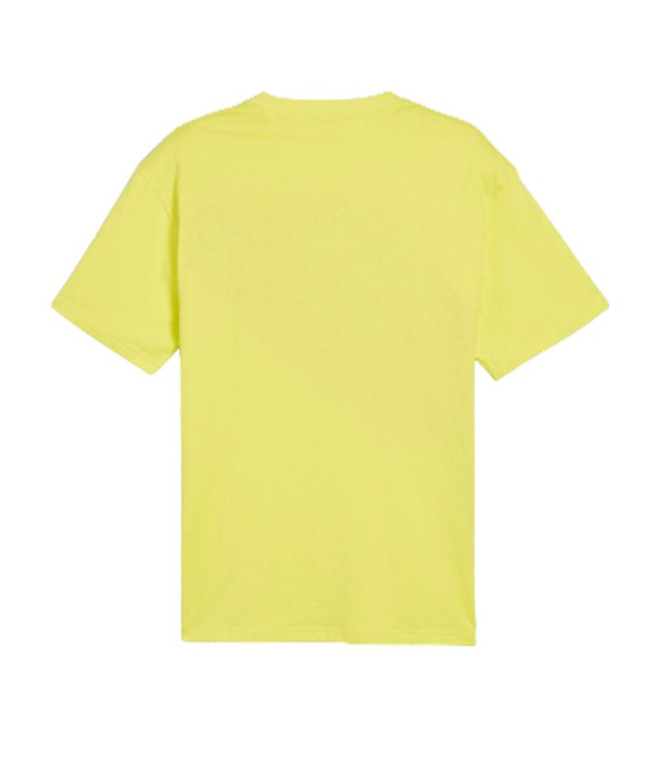 Camiseta Puma POWER Colorblock Amarelo Homem