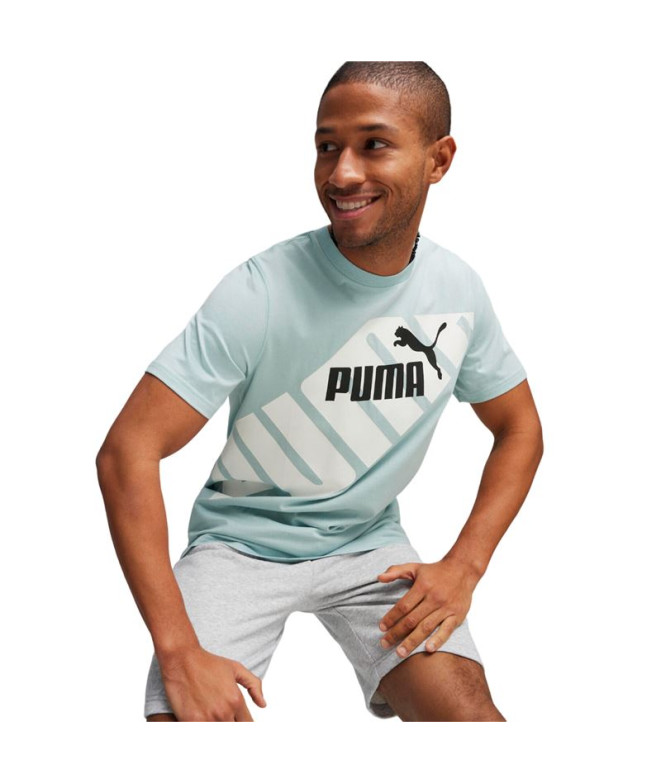 Camiseta Homem Puma POWER Graphic Turquoise