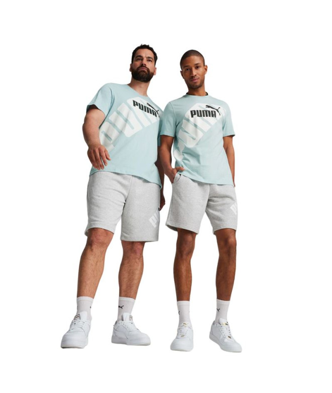 T-shirt Homme Puma POWER Graphic Turquoise
