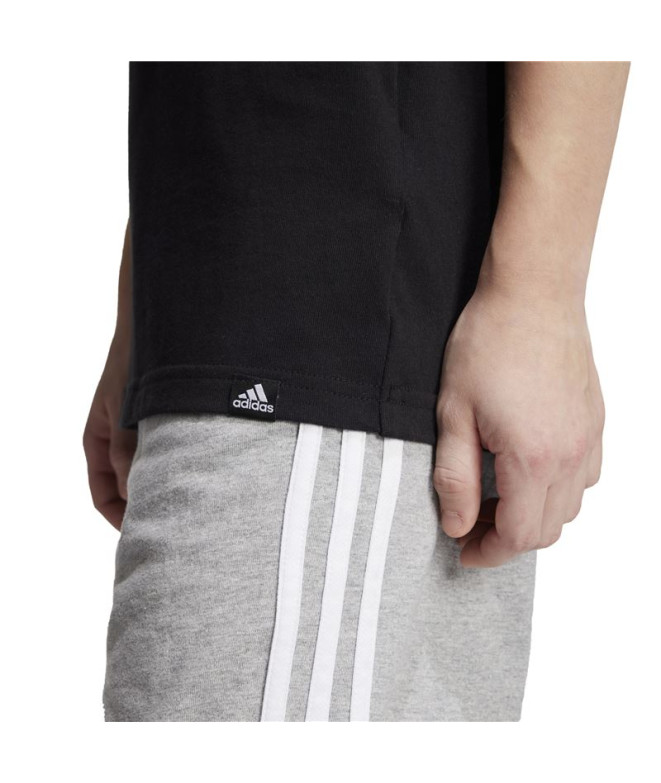 Camiseta adidas B Camo Lin Menino Preto