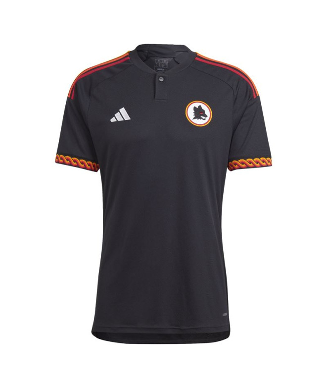 Camiseta de Fútbol adidas Roma 3 Jsy Hombre Negro
