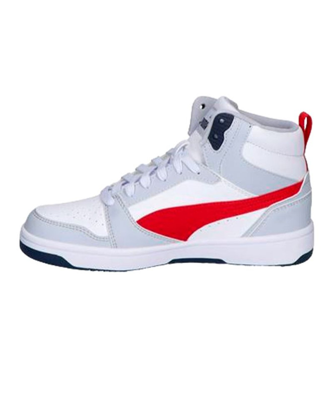 Zapatillas Puma Rebound V6 Mid Gris Infantil