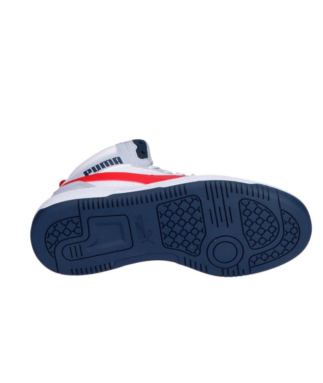 Zapatillas Puma Rebound V6 Mid Gris Infantil