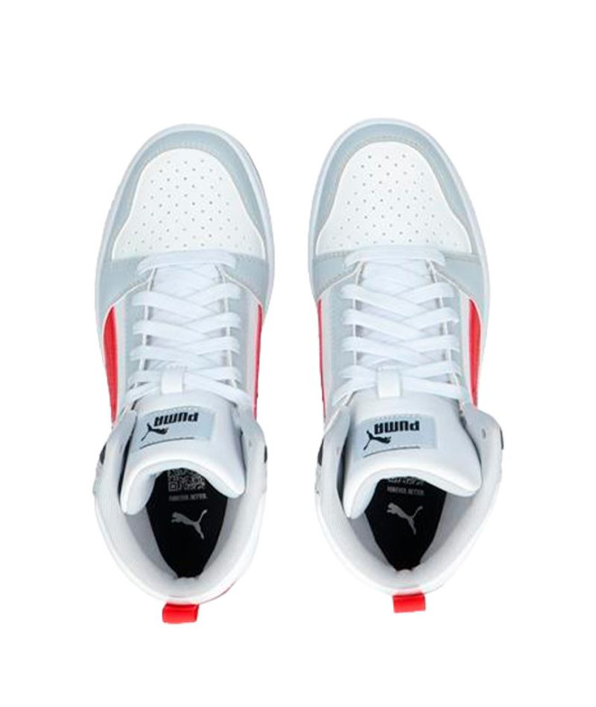 Zapatillas Puma Rebound V6 Mid Gris Infantil