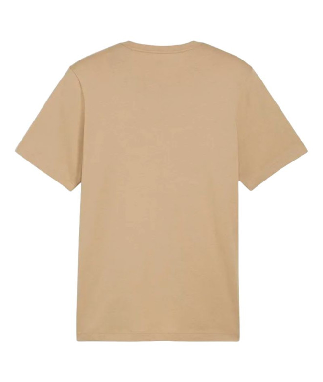 Camiseta Puma Essentials Logo Bege Homem