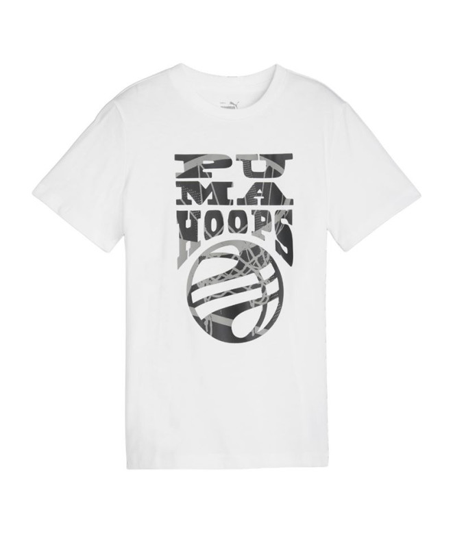 T-shirt Puma Basketball Blueprint White Enfant