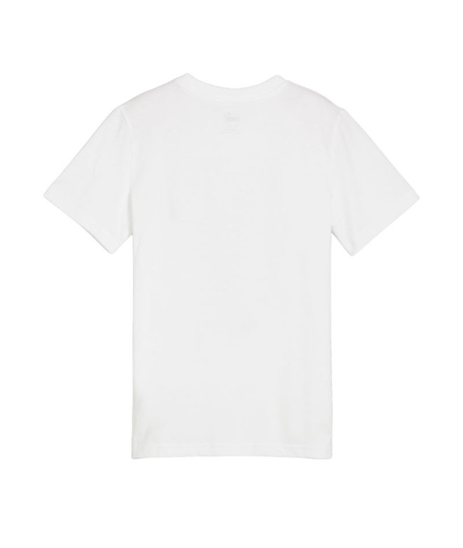 Camiseta Puma Basketball Blueprint Branco Infantil