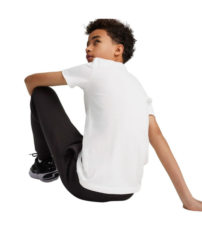 Camiseta Puma Basketball Blueprint Branco Infantil