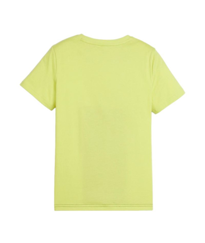 Camiseta Puma Essential BLOCK Preto/Amarelo...