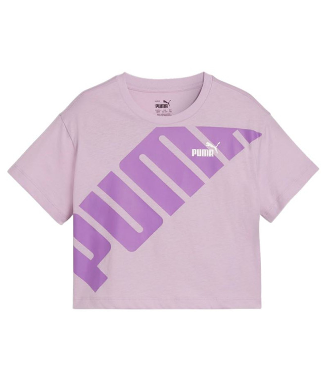 Camiseta Puma Power Lilás Infantil