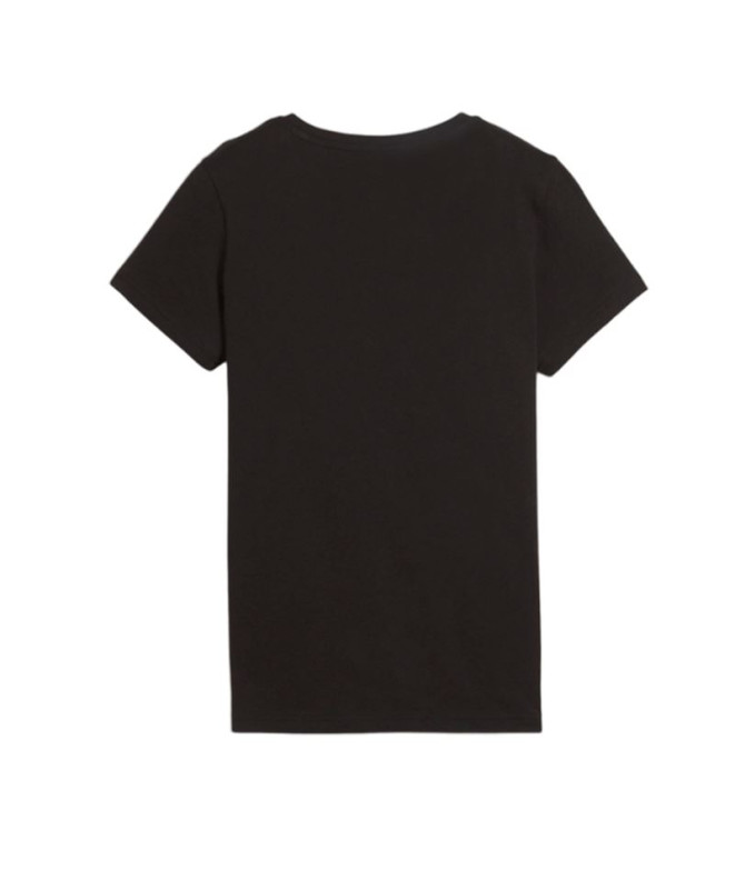 Camiseta Puma Essential+ Graphic Preto Mulher