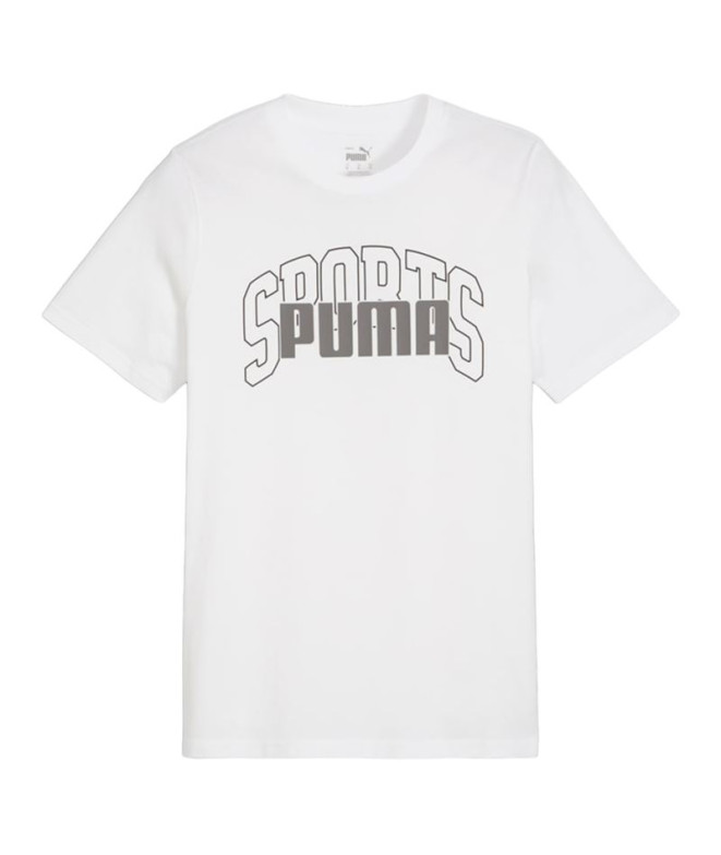 Camiseta Puma Graphics Collegiate White Homem