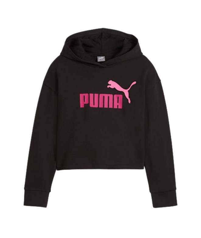 Sweat Puma Essentials+ 2COLOR Hoodie Noir Enfant