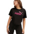 Camiseta Puma Girls Cropped Preto Infantil