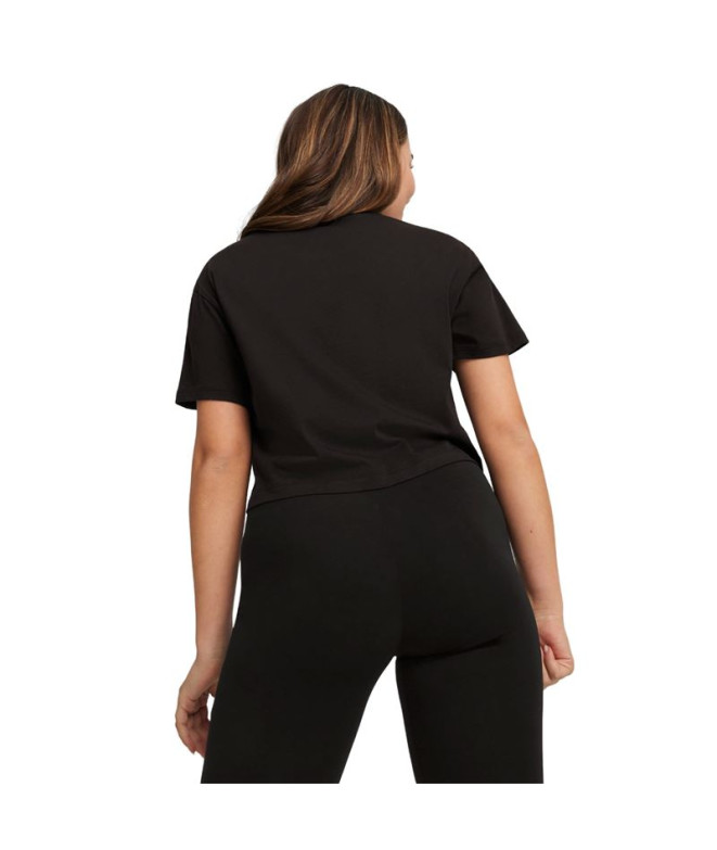 Camiseta Puma Girls Cropped Preto Infantil