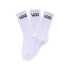 Meias Vans Crew Infantil Branco