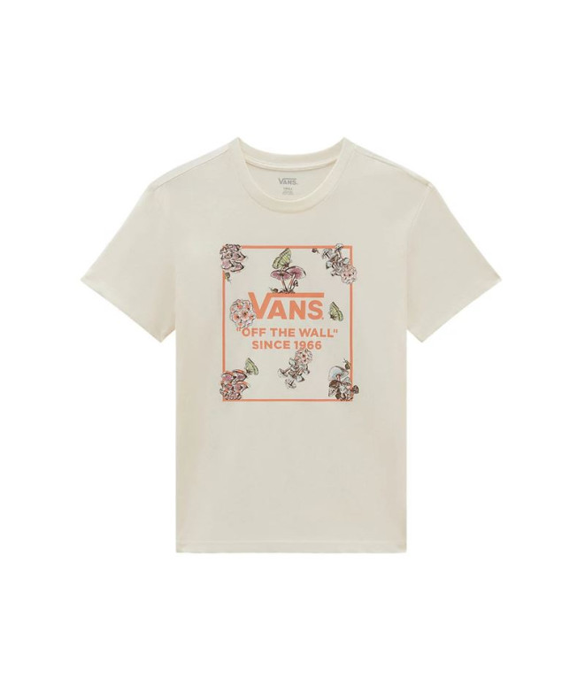 T-shirt Vans Fungi Floral Bff Blanc Femme