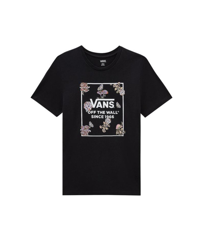 T shirt Vans Fungi Floral Bff Noir Femme