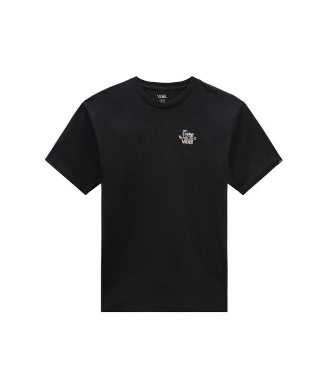 Camiseta Vans Prova de tabuleiro de xadrez Te-B Preto Homem