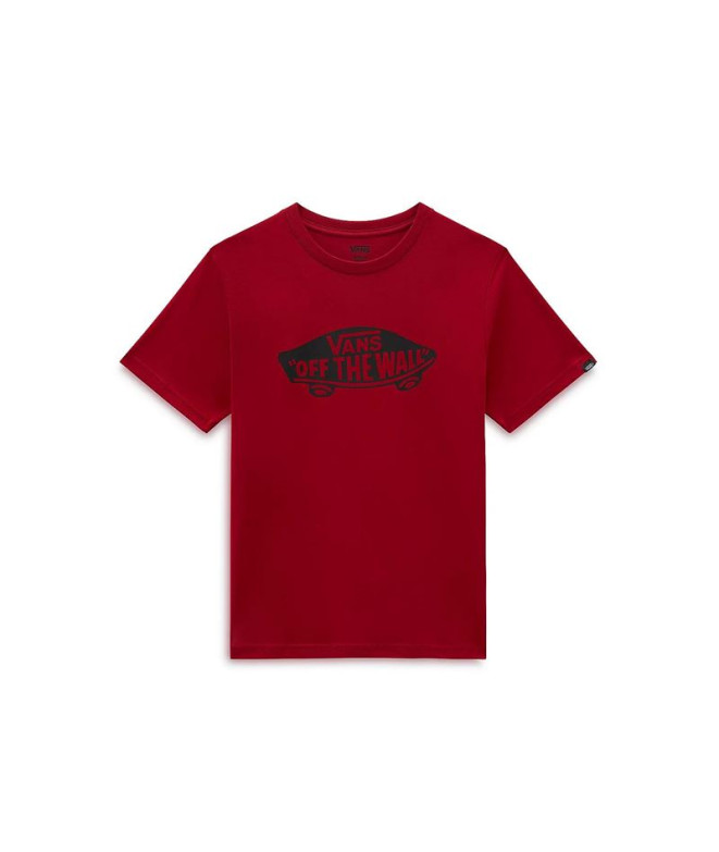 Camiseta Vans Off The Wall Board Te-B Rojo Niño