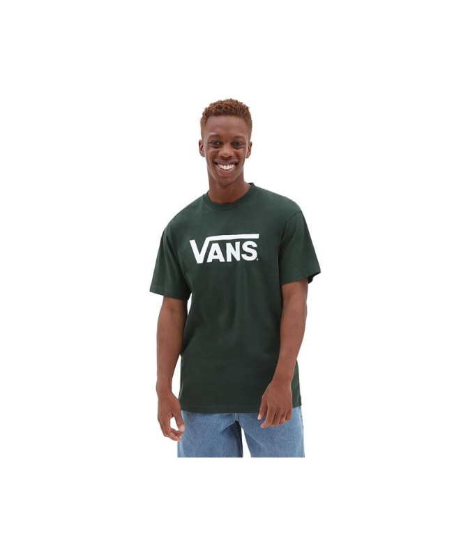 Camiseta Vans Clássico Vans Homem Verde escuro