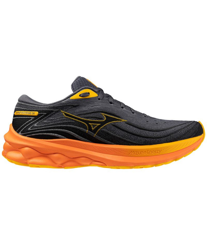 Sapatilhas De Running Mizuno Wave Skyrise 5 Homem Laranja Cinzento