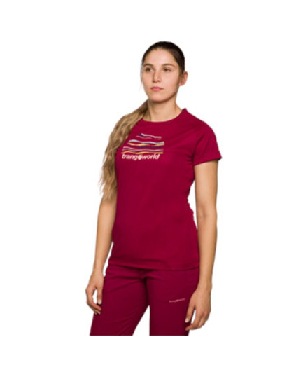 T-shirt de Montagne Trangoworld Sihl Femme Dark Fuchsia