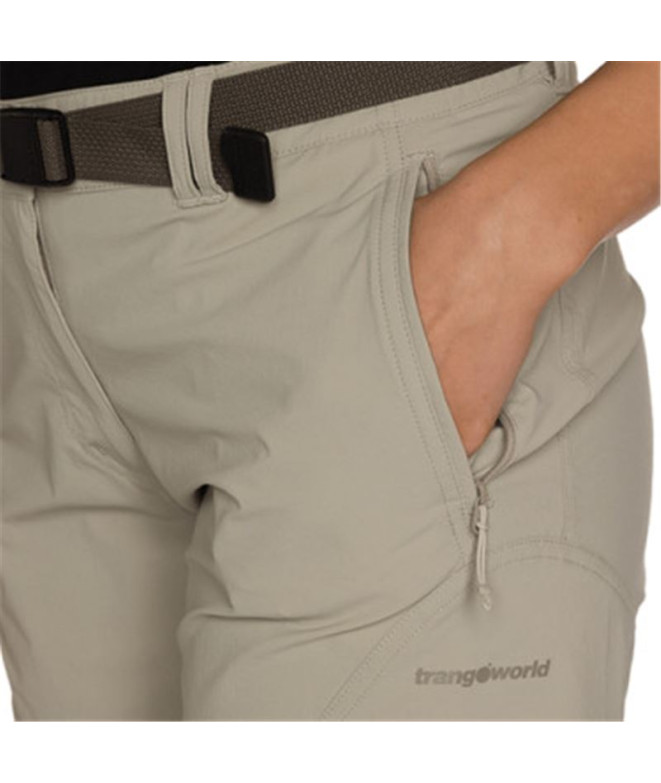 Calça de Montanha Trangoworld Assy Sf Mulher Bege