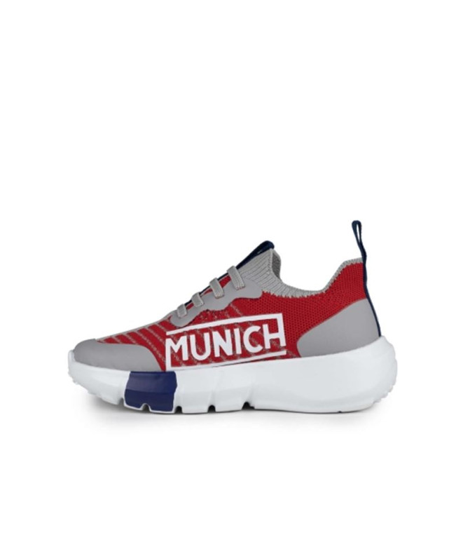 Zapatillas Casual Munich Jony Kid 02 Infantil Gris