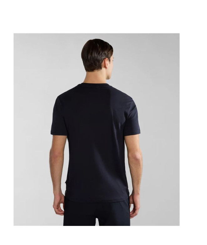 Camiseta Napapijri S-Aylmer Preto 041 Homem