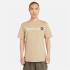 Camiseta Timberland Kennebec River Linear Logo Beige Hombre