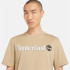Camiseta Timberland Logótipo linear do rio Kennebec Bege Homem