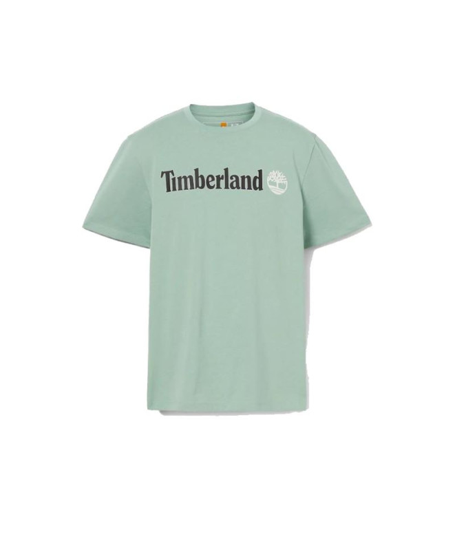 Camiseta Timberland Kennebec River Linear Logo Verde Hombre
