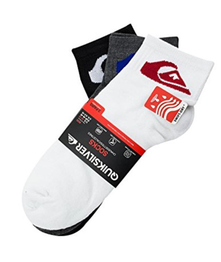 3 pacotes de meias curtas Quicksilver Sportswear