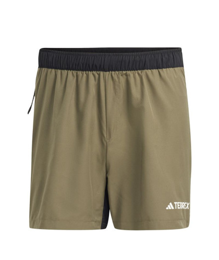Pantalón de Trail adidas Multi Trail Short Hombre Verde