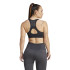 Sutiã esportivo de Fitness adidas Essentials Aeroknit Light Support Mulher Preto