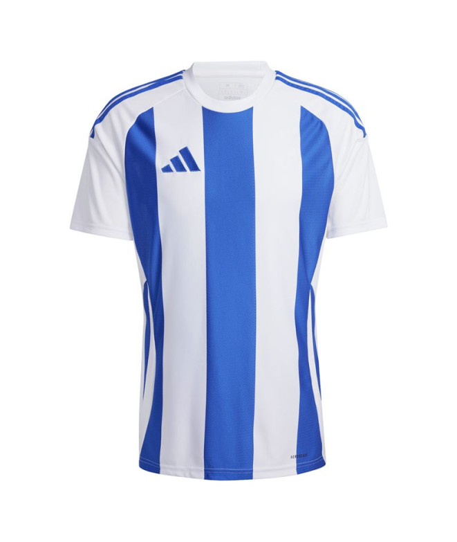 Camiseta de Fútbol adidas Striped 24 Jsy Hombre Blanco