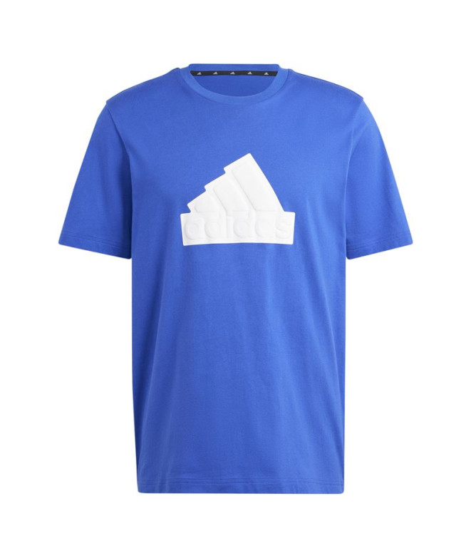 Camiseta adidas Crachá Future Icons of Sports Reg Homem Azul
