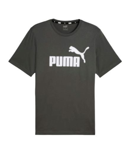 Camiseta Puma Essentials Logo Gris Hombre