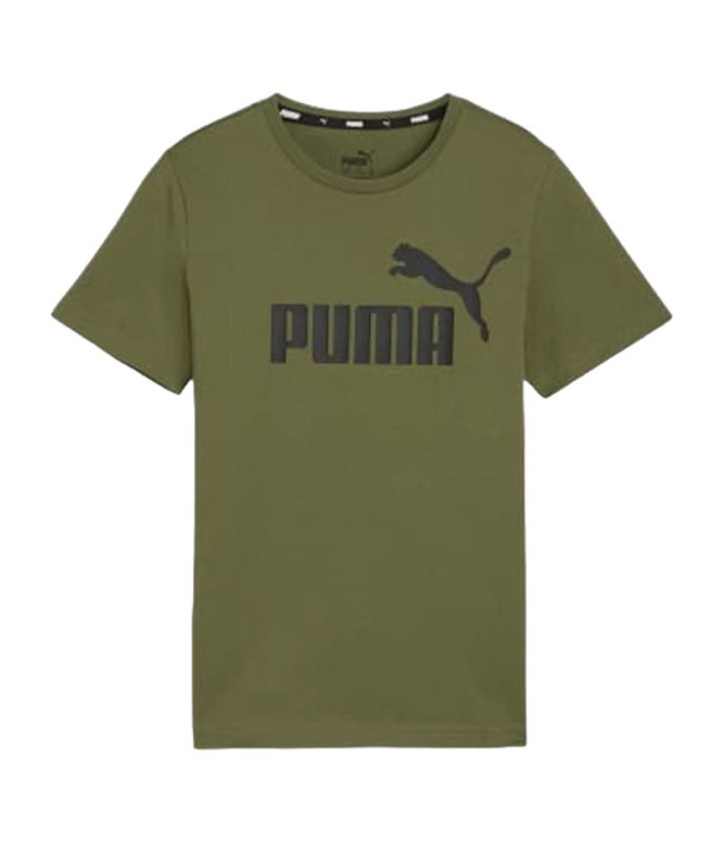 Camiseta Puma Essentials verde azeitona Infantil
