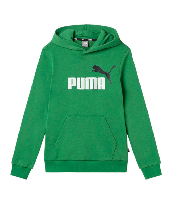 Moletom Puma Essentials+ 2 Col Verde Grande Infantil