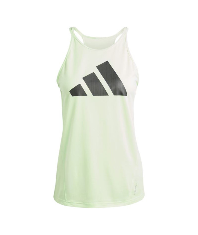 Camiseta de Running adidas Run It Mulher Verde