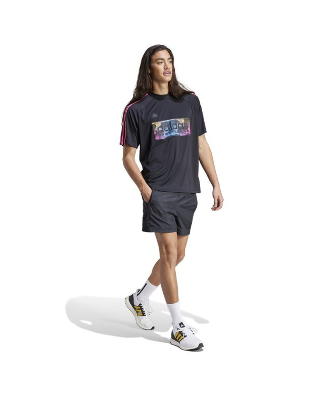 Camiseta adidas Tiro Aop Homem Preto