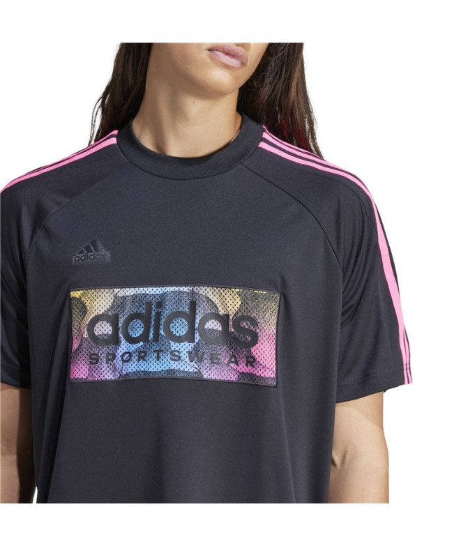 Camiseta adidas Tiro Aop Homem Preto